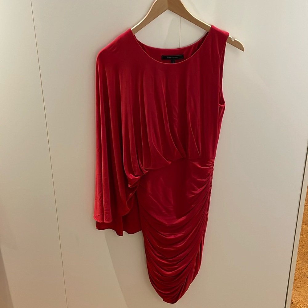 BCBC red cocktail dress